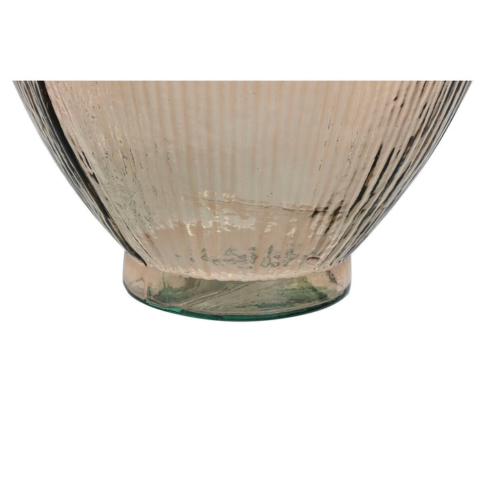 Vază Home ESPRIT Gri Maroniu Sticlă reciclată 30 x 30 x 59 cm
