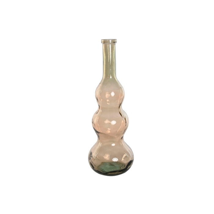 Vază Home ESPRIT Gri Maroniu Sticlă reciclată 26,5 x 26,5 x 75 cm