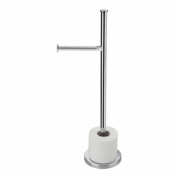 Suport pentru Role de Hârtie Igienică Andrea House Argintiu Metal (Ø 14 x 55 cm)