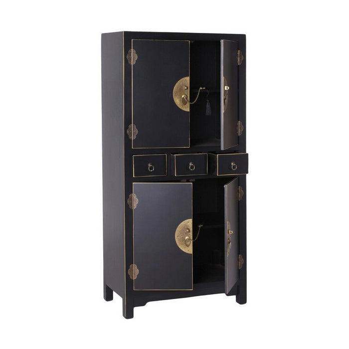 Servantă ORIENTE 63 x 33 x 131 cm Negru Lemn