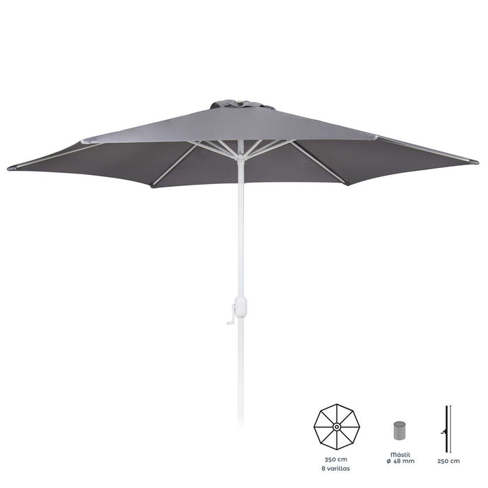 Slunečník Thais 350 cm Gri Aluminiu