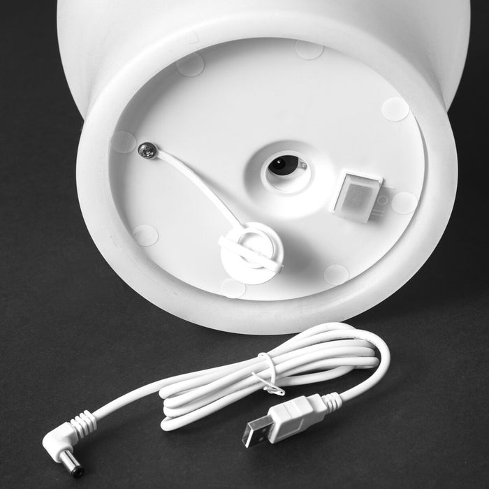 Lampă de masă Lorna Alb Polietilenă 22 x 22 x 28 cm