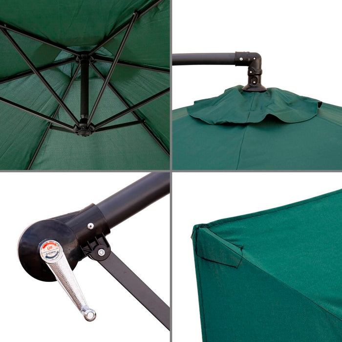 Slunečník Monty Aluminiu Verde 270 cm