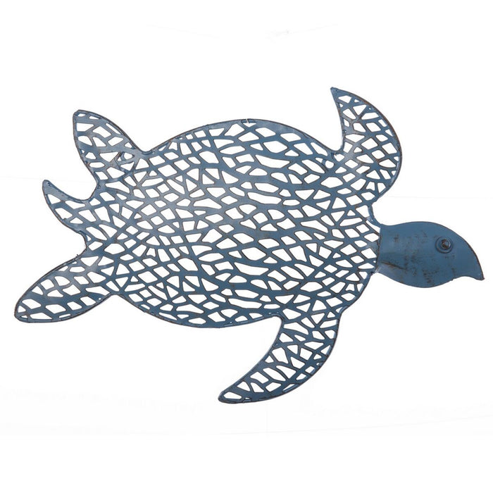 Tablou Broască țestoasă 35,56 x 3,18 x 26,67 cm Albastru Metal