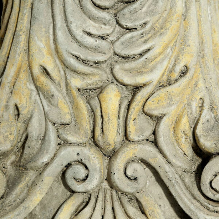 Suport de Lumânări 19,5 x 19,5 x 42 cm Geam Цимент Crem