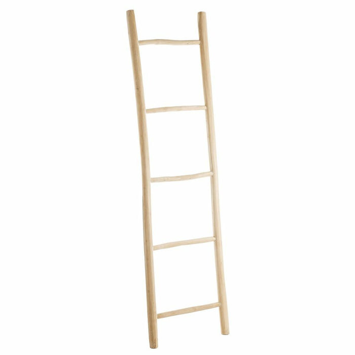 Suport pentru Prosoape cu Picior Bej lemn de tec 48 x 8 x 180 cm