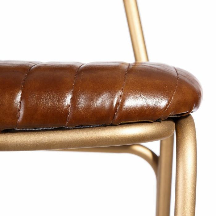 Taburet 44 x 51 x 100 cm Auriu* Metal Maro Poliuretan