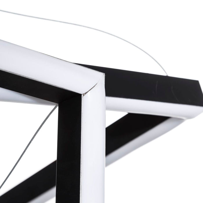 Lustră Negru Aluminiu 220-240 V Modern 50 x 50 x 120 cm