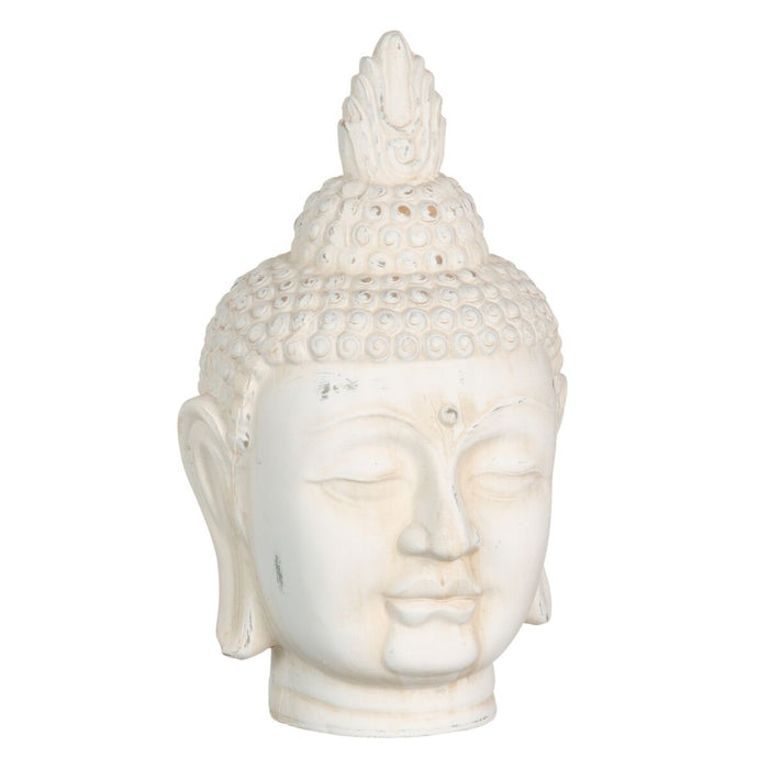 Figură Decorativă Crem Buda Oriental 19 x 18,5 x 32,5 cm
