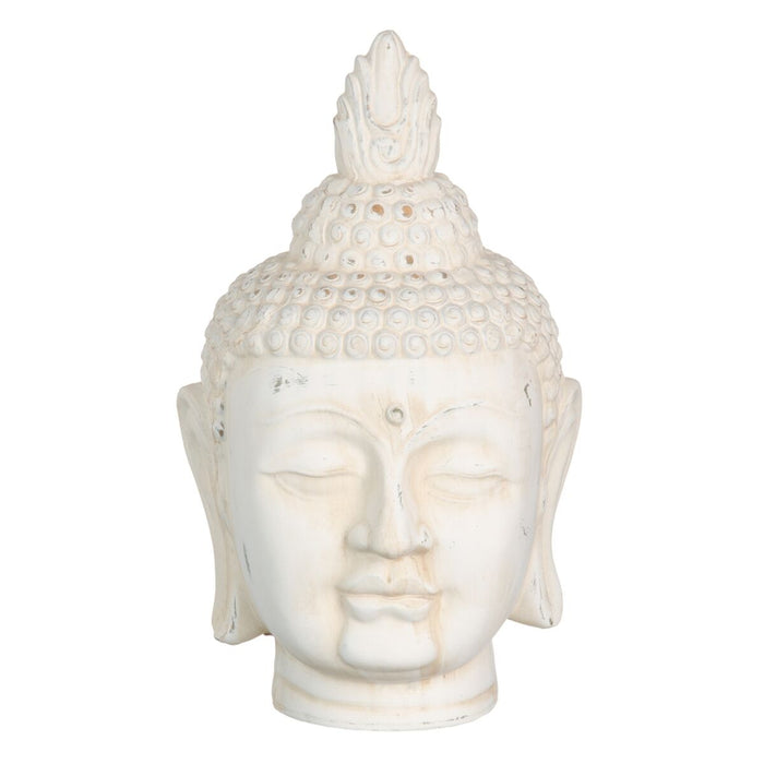 Figură Decorativă Crem Buda Oriental 19 x 18,5 x 32,5 cm