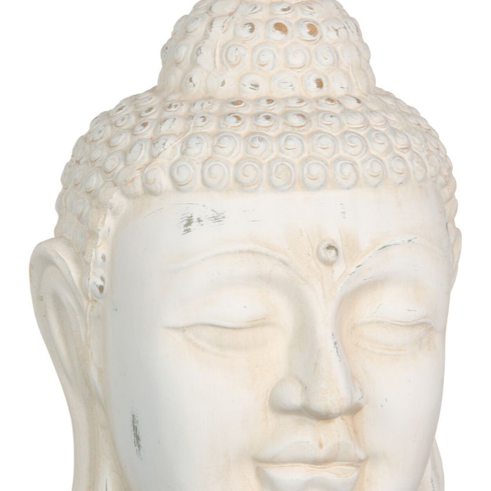 Figură Decorativă Crem Buda Oriental 19 x 18,5 x 32,5 cm