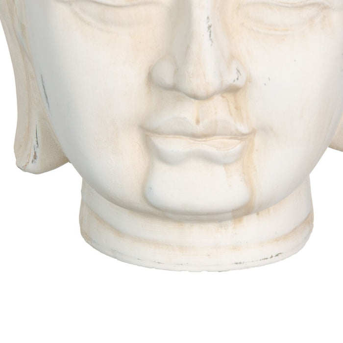 Figură Decorativă Crem Buda Oriental 19 x 18,5 x 32,5 cm