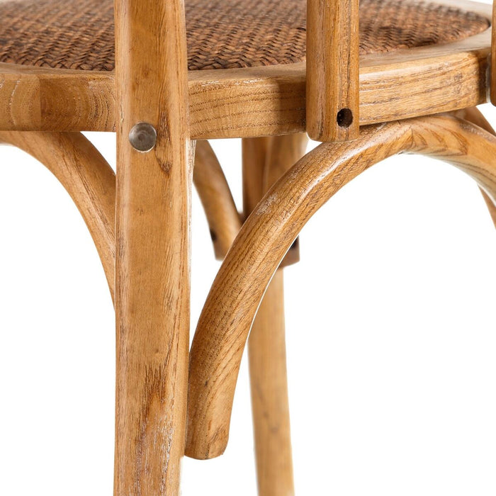 Scaun de Sufragerie 42 x 41 x 89 cm Natural Lemn de ulm