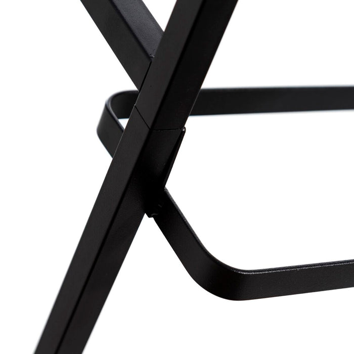 Suport de haine 37 x 37 x 170 cm Negru Metal industrial
