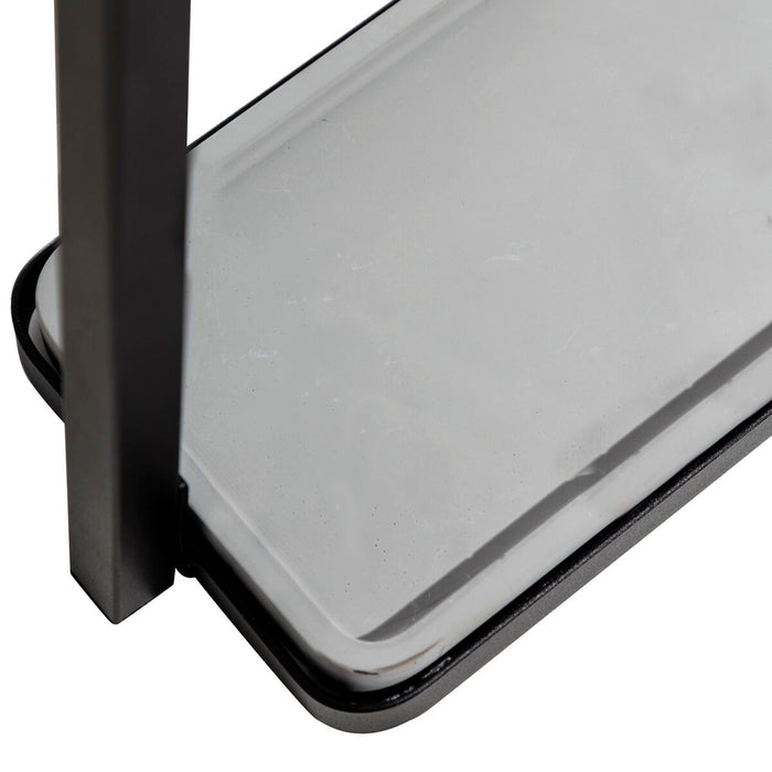 Suport de haine 37 x 37 x 170 cm Negru Metal industrial