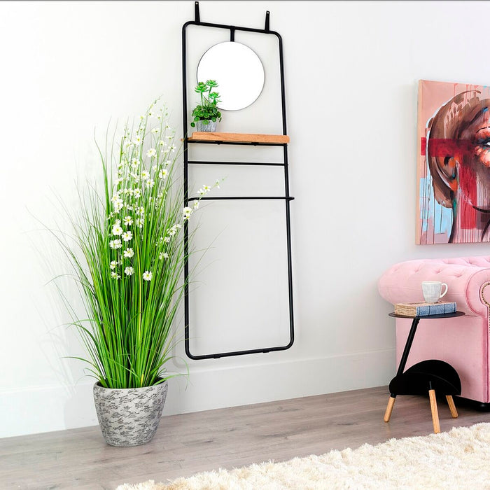 Suport de haine 56,9 x 15 x 171,9 cm Natural Negru Metal Lemn industrial