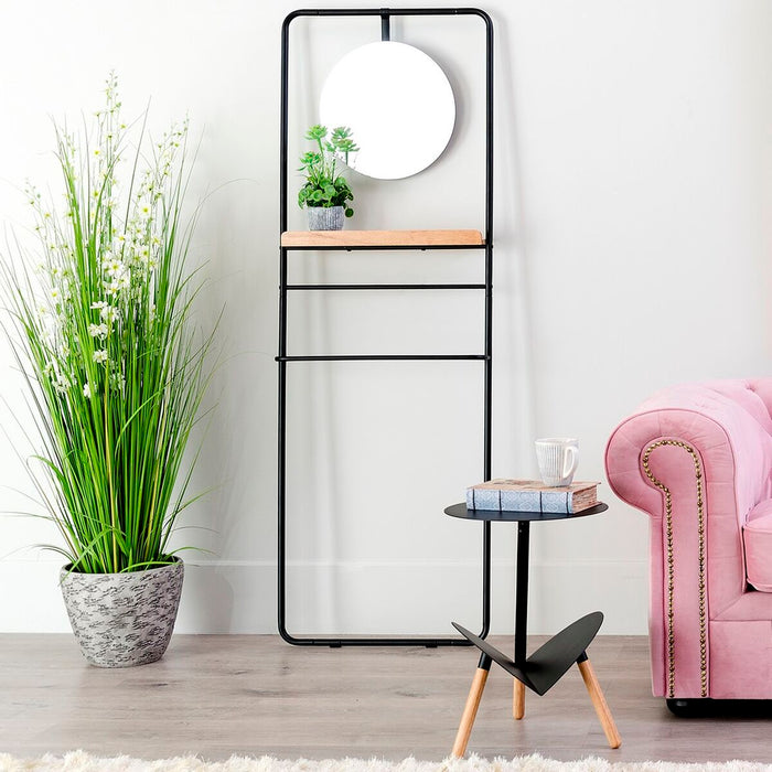 Suport de haine 56,9 x 15 x 171,9 cm Natural Negru Metal Lemn industrial