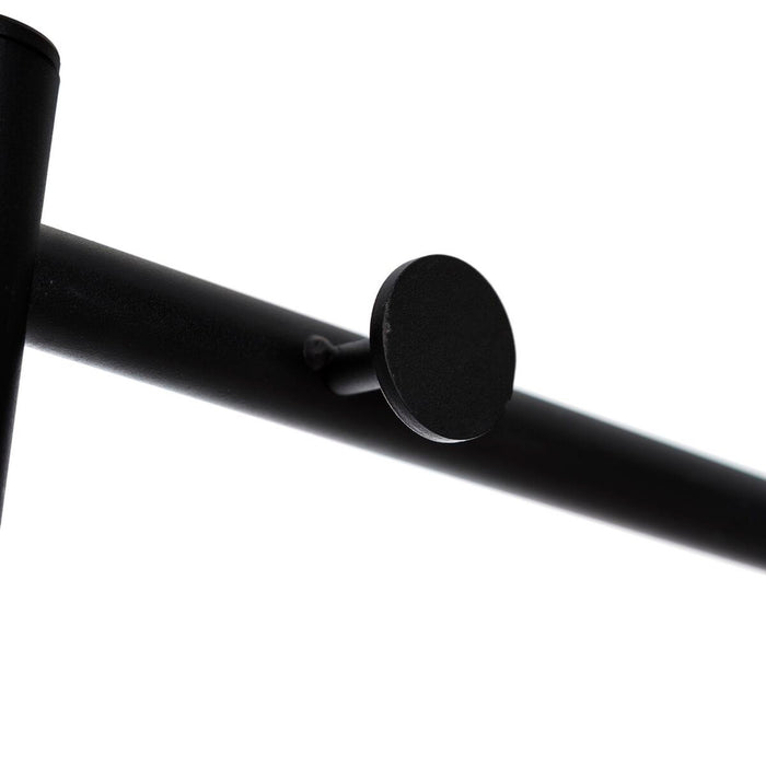 Suport de haine 59 x 39 x 177,5 cm Negru Metal industrial
