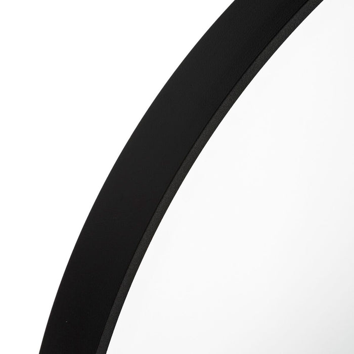 Oglindă de perete Negru Aluminiu Geam 40 x 2,8 x 40 cm