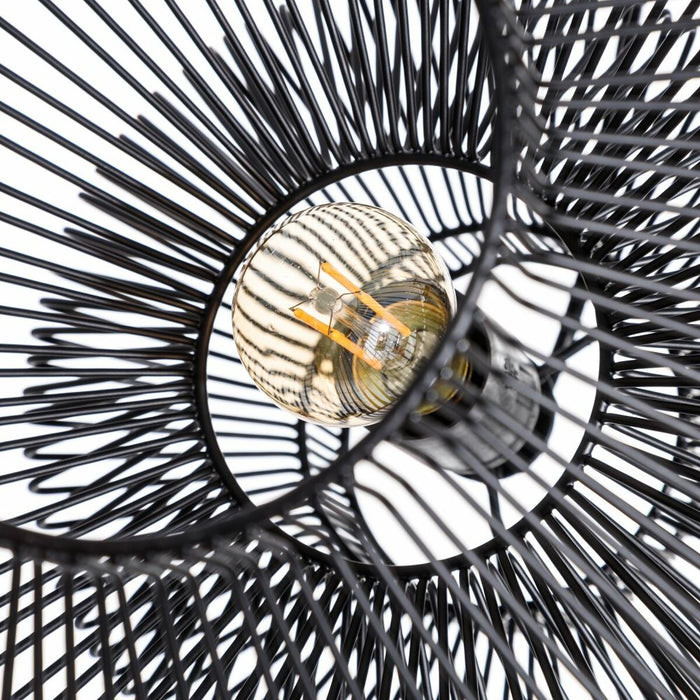 Lustră Negru Metal 28 x 28 x 28 cm