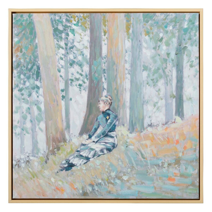 Pânză 76,2 x 4 x 76,2 cm Copaci