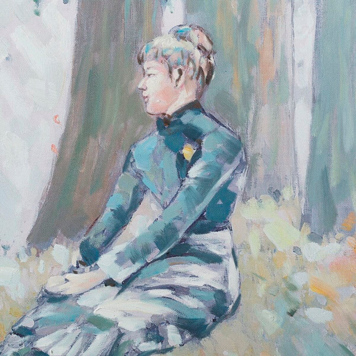 Pânză 76,2 x 4 x 76,2 cm Copaci