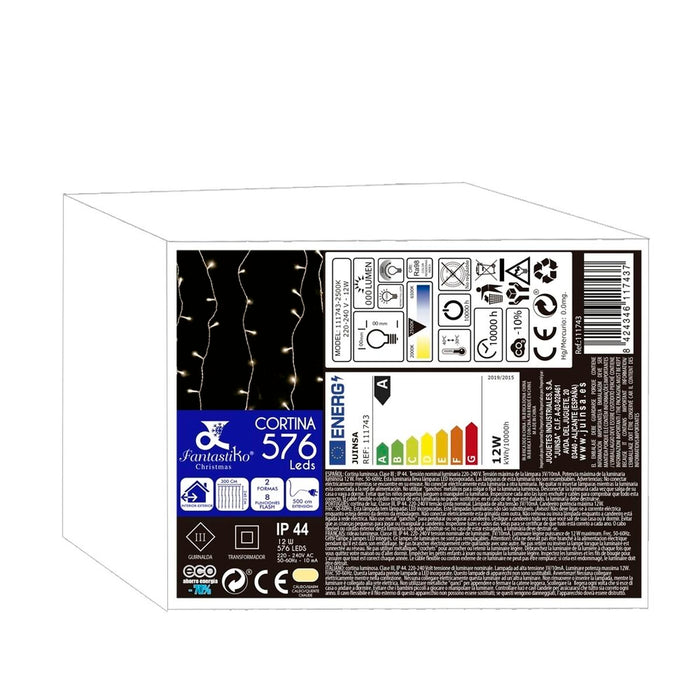 Lumini perdea cu LED 12 W 240 x 300 cm