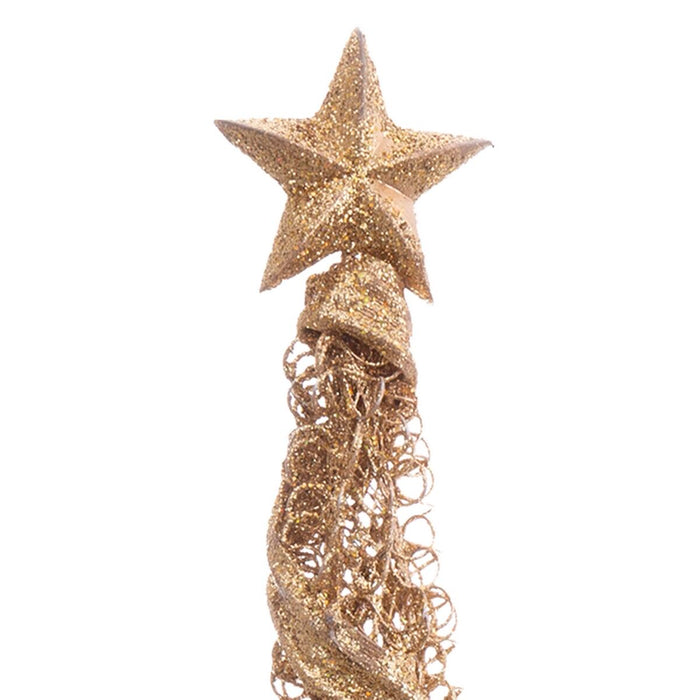 Ornament de Crăciun Auriu* Metal Conic 10 x 10 x 50 cm