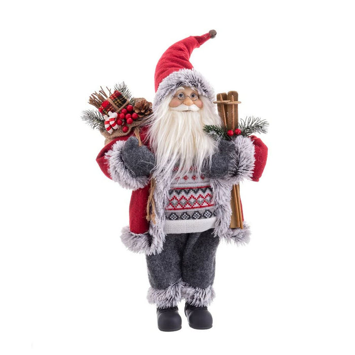 Ornament de Crăciun Multicolor Lemn Plastic Polirășină Țesătură 45 cm