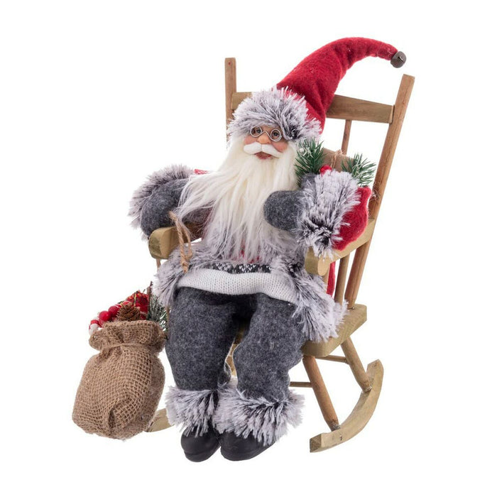 Ornament de Crăciun Multicolor Lemn Plastic Polirășină Țesătură 30 cm