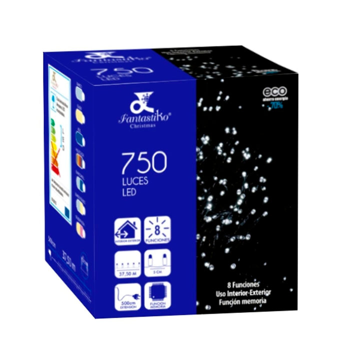 Ghirlandă de lumini LED 37,5 m Multicolor