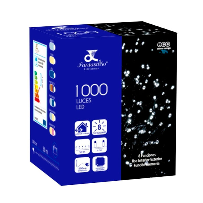 Ghirlandă de lumini LED 50 m Alb 6 W Crăciun