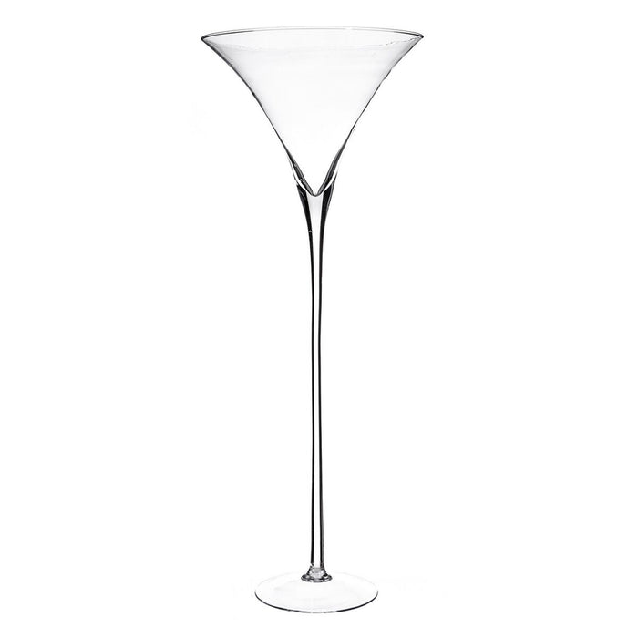 Candelabru Geam Transparent 35 x 35 x 90 cm