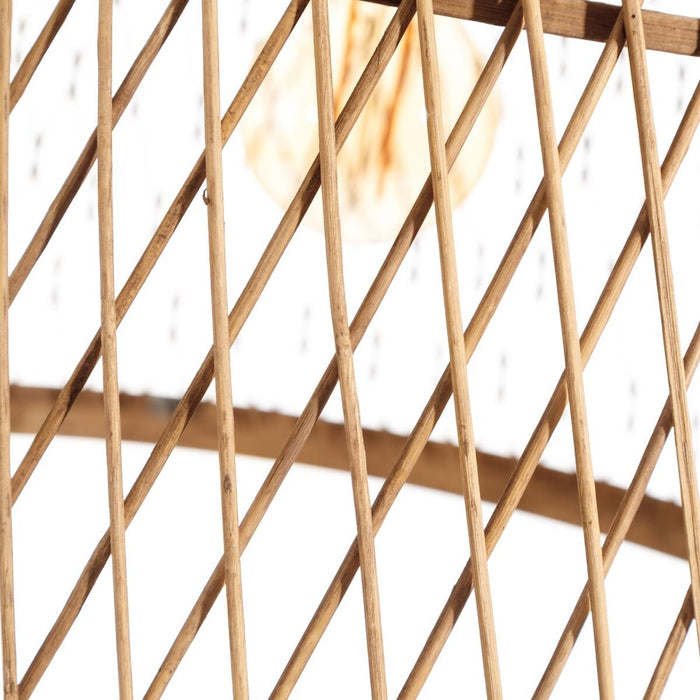 Lustră 50 x 50 x 33 cm Natural Bambus