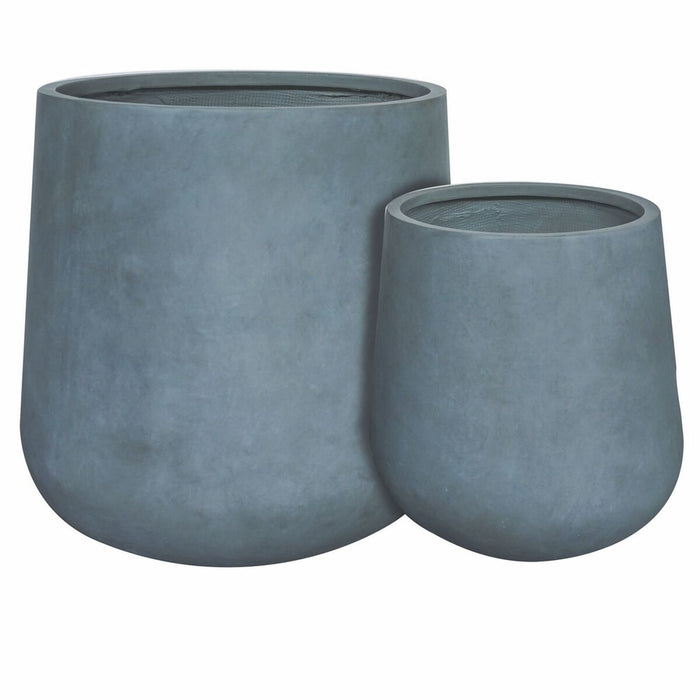 Set de jardiniere Samos Gri 60 x 60 x 60 cm (2 Unități)