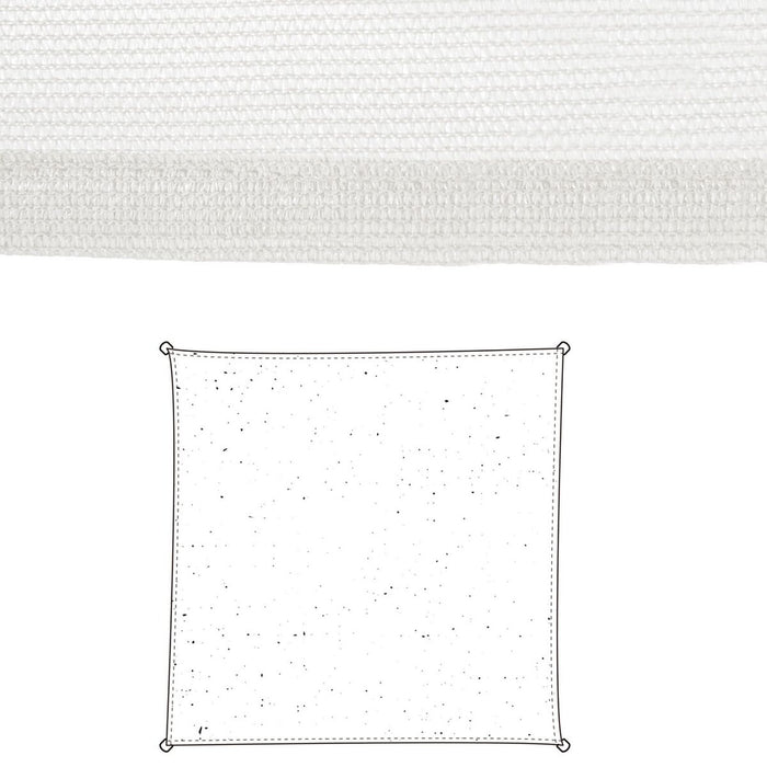 Umbrele din pânză Copertină 3 x 3 m Alb Polietilenă 300 x 300 x 0,5 cm