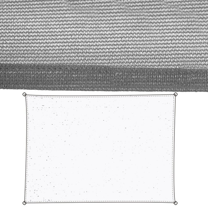 Umbrele din pânză Copertină 3,5 x 5 m Gri Polietilenă 90 x 180 x 0,5 cm 350 x 500 x 0,5 cm