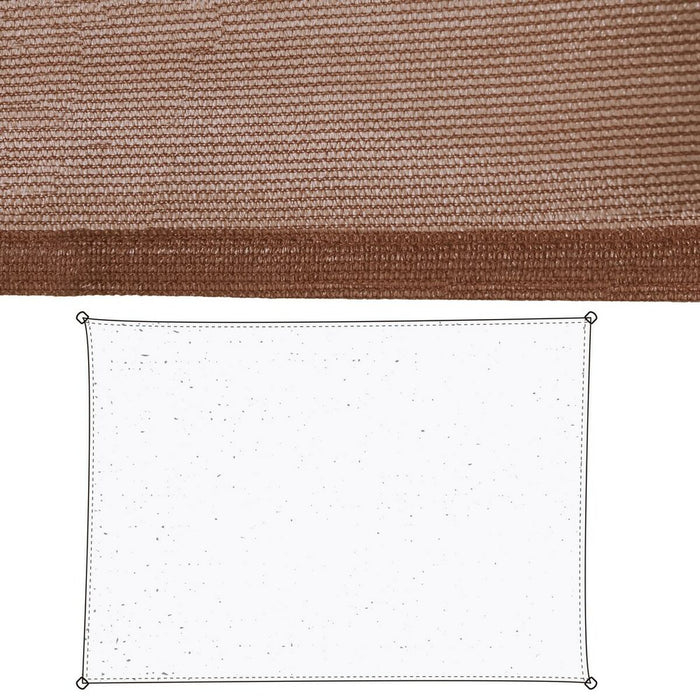 Umbrele din pânză Ciocolată Polietilenă 350 x 1 x 500 cm