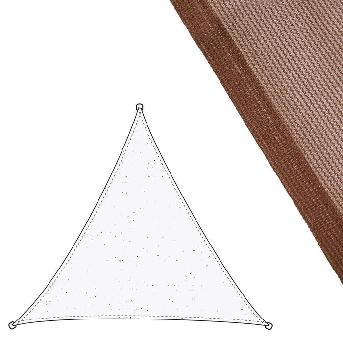Umbrele din pânză Copertină 3 x 3 m Ciocolată Polietilenă 300 x 300 x 0,5 cm