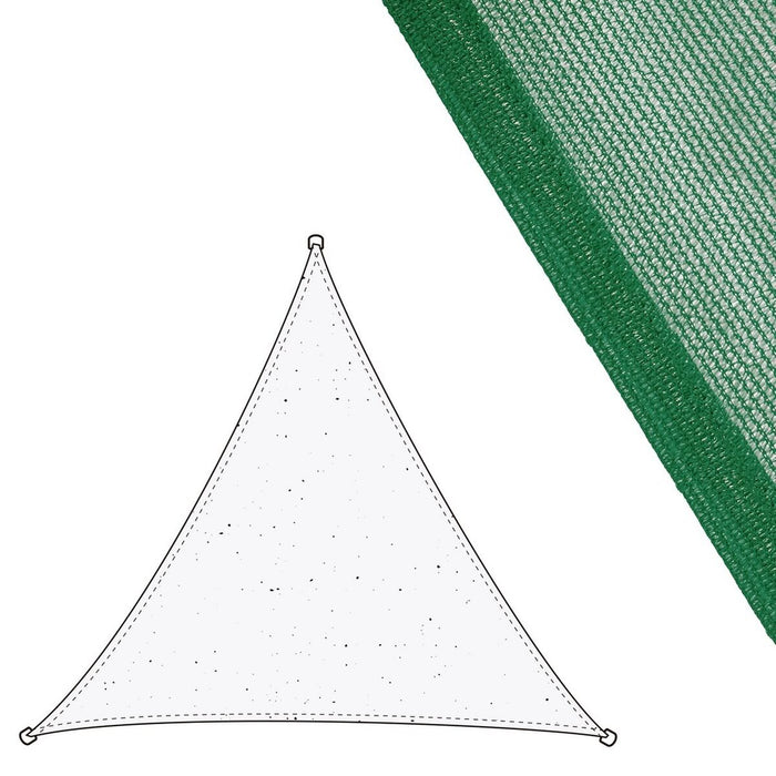Umbrele din pânză Copertină 3 x 3 m Verde Polietilenă 300 x 300 x 0,5 cm