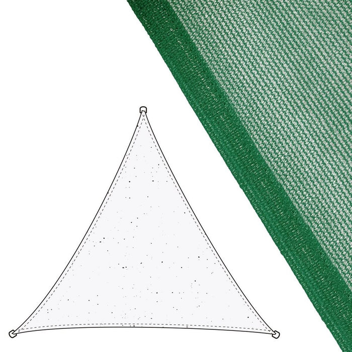 Umbrele din pânză Copertină 3,5 x 3,5 m Verde Polietilenă 350 x 350 x 0,5 cm
