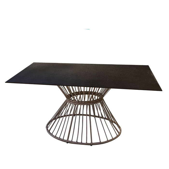 Masă de Sufragerie Ariki 150 x 120 x 71,5 cm ratan sintetic Oțel