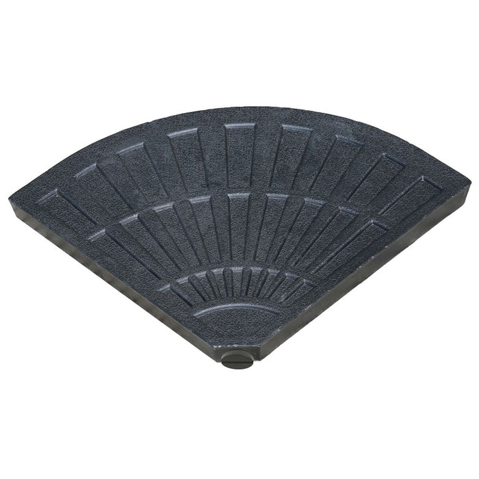 Bază pentru Umbrelă de Soare 48 x 48 x 7,5 cm Negru Polietilenă