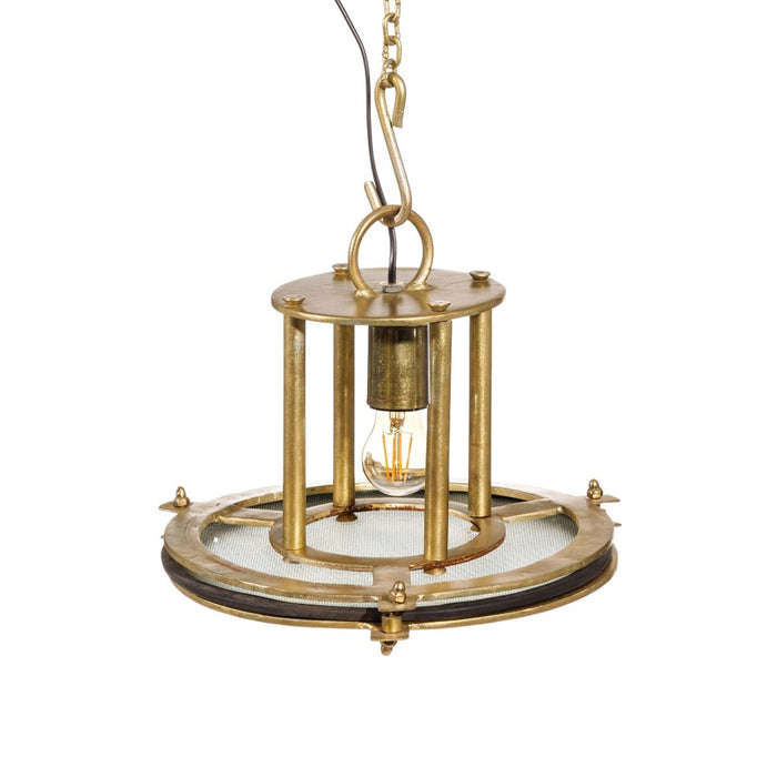 Lustră Bronz Geam Fier 40 W 240 V 35 x 35 x 28 cm Modern