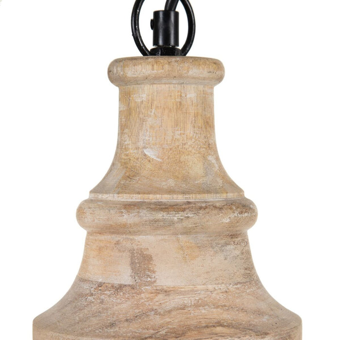 Lustră Natural Lemn 30 x 30 x 42 cm 60 W