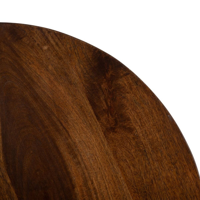 Masa laterală 66 x 66 x 78 cm Auriu* Lemn Maro Fier