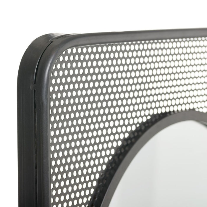 Oglindă de perete 53 x 14 x 80 cm Geam Negru Metal