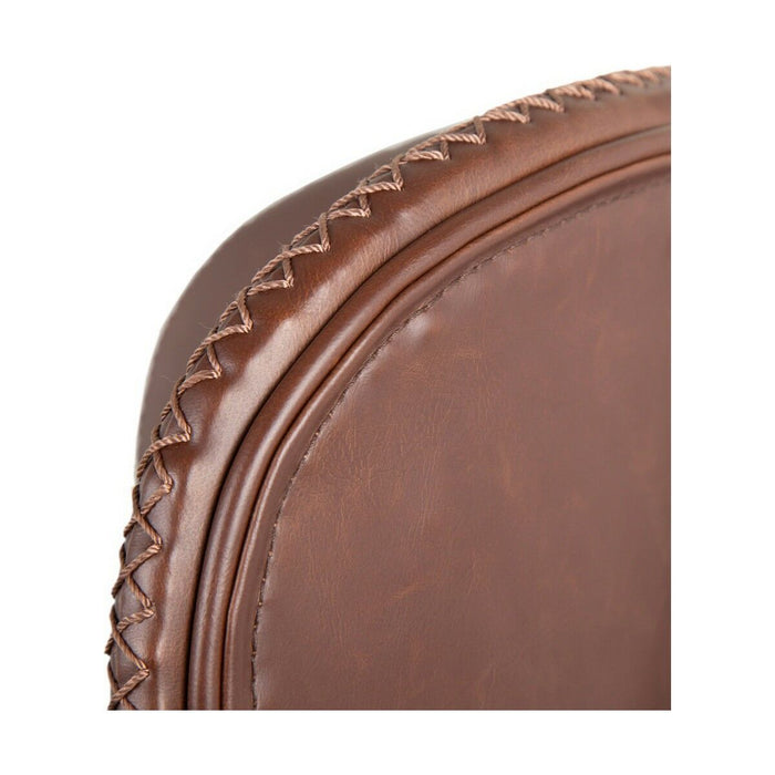 Taburet 45 x 48,5 x 95 cm Metal Cămilă Piele Sintetică