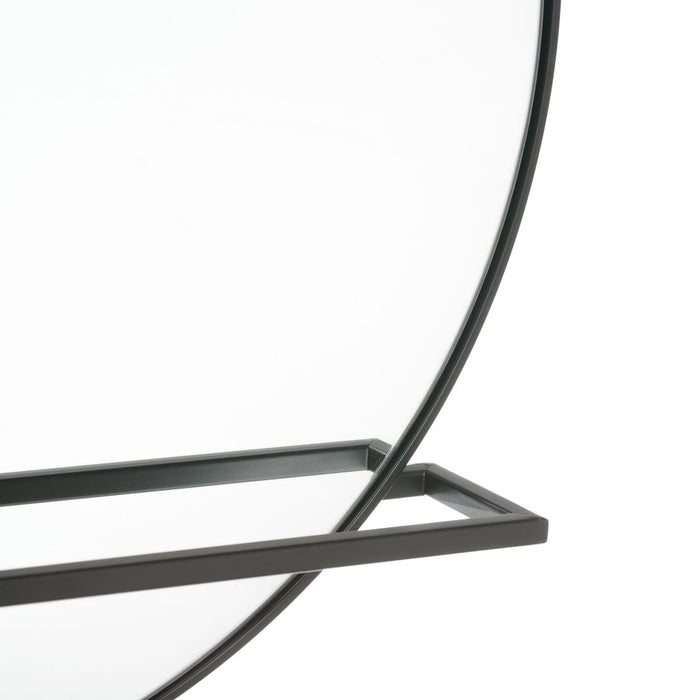 Oglindă de perete 120 x 10 x 70 cm Geam Negru Metal