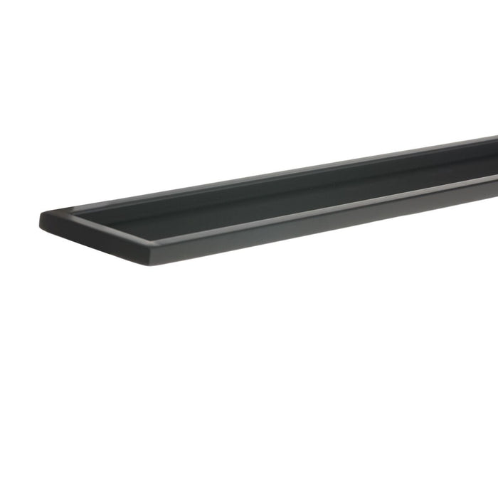 Oglindă de perete 120 x 10 x 70 cm Geam Negru Metal